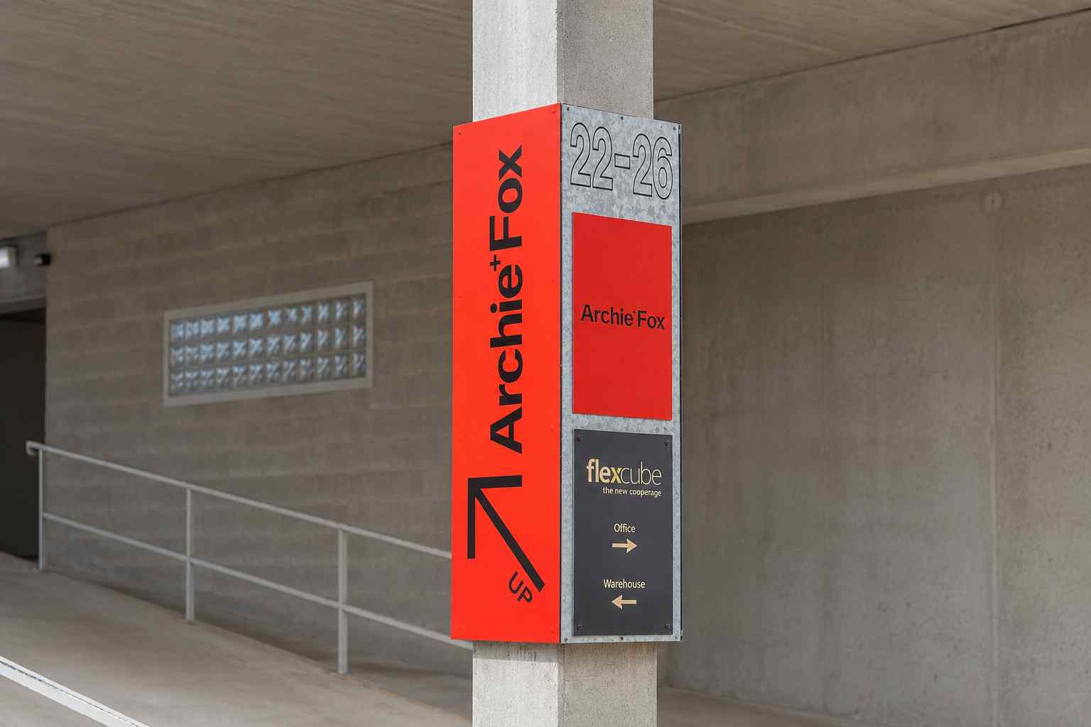 Office identity signage