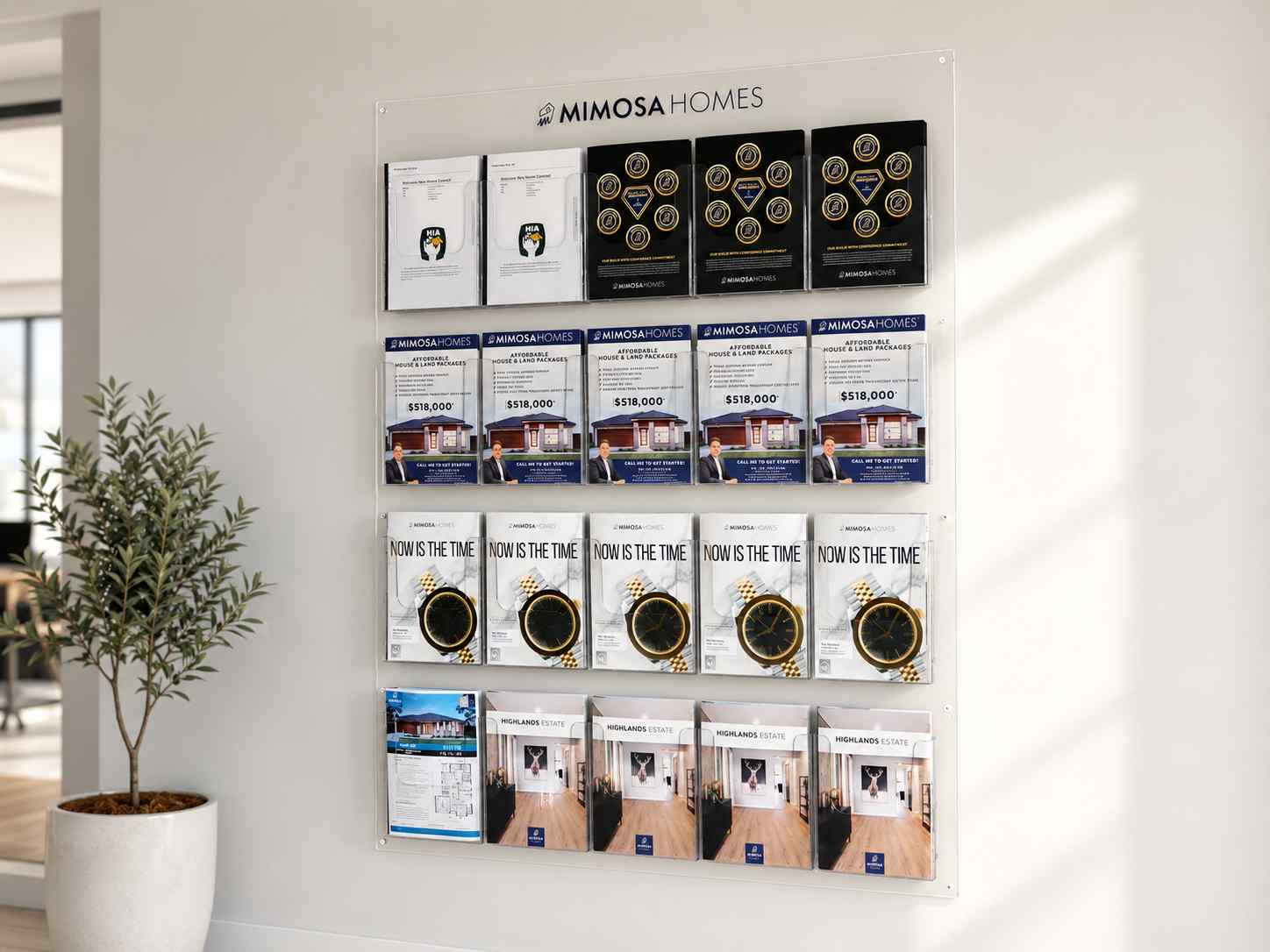 Wall-mounted feature