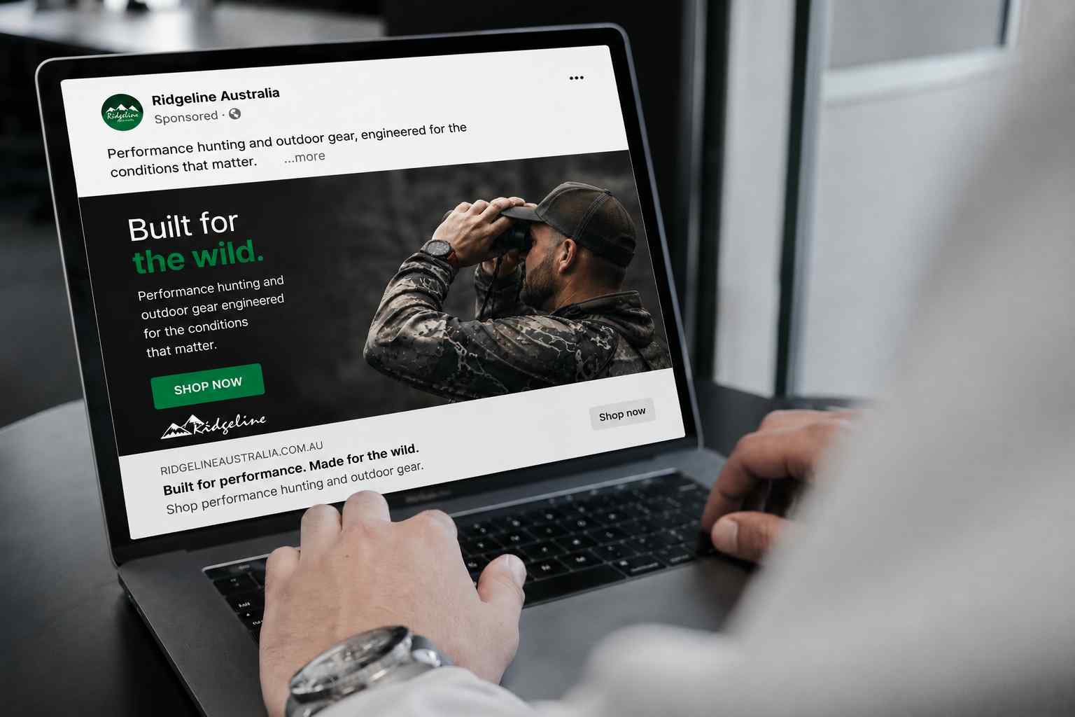 Always-on paid social campaign creative.